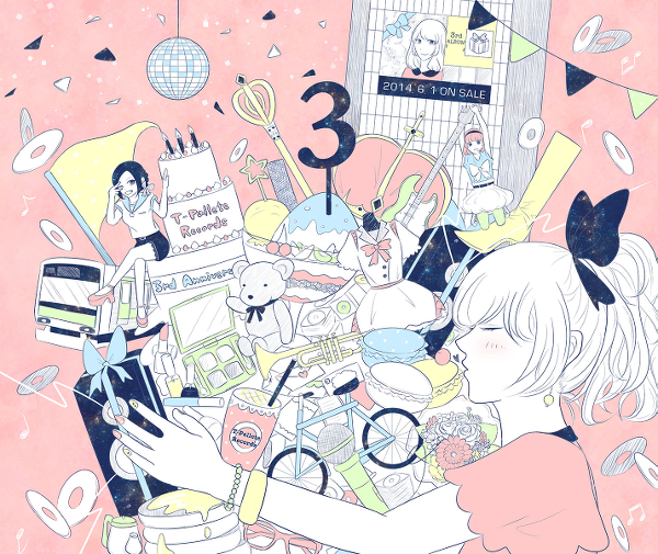 T-Pallete Records 3周年おめでと絵!!